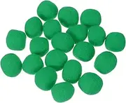 uxcell 20 Pcs Wool Felt Balls Beads, 1.2 Inch Felt Pom Poms for Crafts, Handmade Pompoms Bulk Small Bead for Nursery Handicrafts and DIY Art Decoration, Bright Green