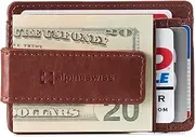 [alpine swiss] Harper Mens RFID Slim Front Pocket Wallet Magnetic Money Clip ID Card Holder Leather