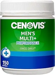 Cenovis Men’s Multivitamin Plus Performance Capsules 150 - Supports Energy Production, Healthy Immune System Function and Male Reproductive System Health