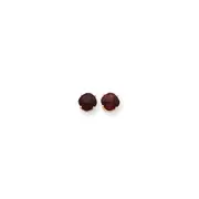 14k Yellow Gold 7x7mm Cushion Garnet Checker Earrings