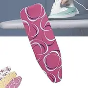 MAEEHDNKM Ironing Board Pad with Padding 13x43Inch Large Ironing Board Cover Heat Resistant, Cotton Ironing Board Cover and Pad Adjustable, Stain Resistant(Red)