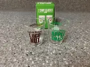 CAPTAIN MORGAN APPLE SMASH AND LOCO NUT SHOT GLASSES