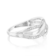 Luminesce Lab Grown 1/10 Carat Diamond Ring in Sterling Silver, Q