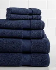 Superior Highly Absorbent Zero Twist 6pc Cotton Towel Set