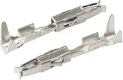 BIZOCA 50/100/200Pcs 964269-2 964274-2 Male Female Wire Crimp Terminal Pin for Auto Spade Connector(Female,200Pcs)