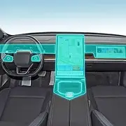 Kaecad Car Interior Film Dashboard Piano Board Shift Center Console Anti-Scratch Transparent TPU Protection Film,for NETA EP40 S 2022-2023 (GPS Navigation)