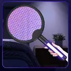 Foldable Electric Fly Swatter Handheld 1000mAh Pest Control for Outdoor Indoor