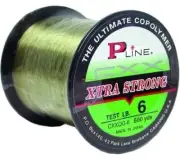 P-Line CXXQG-8 CXX X-Tra Strong Mono 8lb 600yd Spool Moss Green 1/4 Size