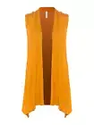 MixMatchy Lightweight Sleeveless Draped Open Front Cardigan Vest