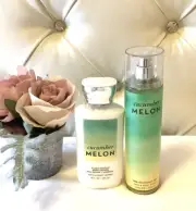 Bath & Body Works Cucumber Melon Body Cream and Spray Mist Set