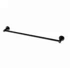 New Wall Single Towel Rail 60cm Holder Black Rack Bathroom Square Radii RA804 MB