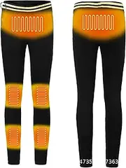 [IMYOGI] Cozy Electric Heated Underwear Pants Warm Thermal Leggings Bottoms Cotton Long Trousers with 3 Heating Levels and 5 Zones