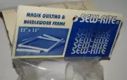 11" x 11", Sew-Rite, Magik Quilting & Needlework Frame: Instructions Back Label