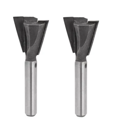 1/4" x 3/4" Straight Shank Dovetail Router Bit Wood Cutting Tool 2 Pcs