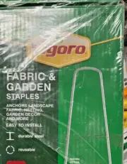 Vigoro 4 in. Anchors Landscape Fabric Netting Garden Staples (50-Pack)