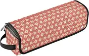 [sanluoli] 2-in-1 Curling Iron Travel Case with Removable Heat Resistant Mat Waterproof Curling Iron Travel Case Merry Christmas Travel Bag for Hair Tools