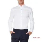 Ben Sherman Kings Basket Weave Shirt Bright White