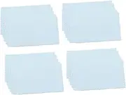 EPIGEIST 50pcs Sky Blue Jewelry Cleaning Cloths Suede Nap Wipes for Silver Jewelry Portable Polishing Cloths for Glass Lens Cleaning Durable Safe Material