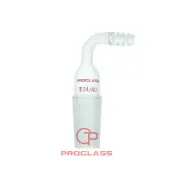 Laboratory Glass Adapters Inlet, Inner Joint,90°