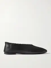 [A Emery] A Emery - Park Braided Leather Ballet Flats - Black - IT40 IT 40 Black