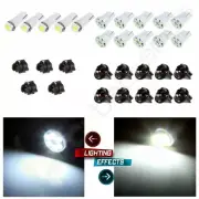 White Instrument Panel Cluster Dash LED Bulb Light T5 & T10 Kit For Honda Accord
