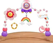 lisutupode Baby Mobile for Crib - Toddler Bed Bell - Colorful Playpen Decor Toys, Multifunctional Interactive Baby Bed Bell for Car Seat