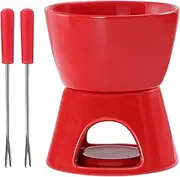 LeoLeozz Chocolate Melting Cup, Ceramic Chocolate Warmer Cup Kit, Multi-Purpose Butter Fondue Mugm for Beaches, Picnics, Parties, Afternoon Teas