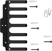 Wall Mounted Barbell Holder Rack, Heavy-Duty Steel Gym Storage Organizer for Standard and Bars, Space-Saving Horizontal Mount Fitness Equipment Rack for Home Garage