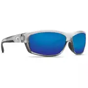 Costa Saltbreak Silver Frame Sunglasses w/Blue Mirror 580G Lens 06S9020-90202265