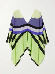 [LOUISA PARRIS] LOUISA PARRIS - Majorca Printed Silk Top - Leaf green - One size One size Green