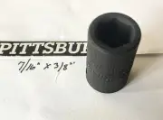 Pittsburgh 7/16" x 3/8" Impact Socket 6 Pt Free USA Shipping