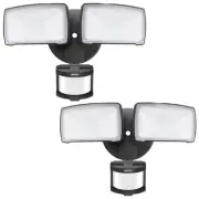 2 Pack 28W LED Security Lights Motion Sensor Light Outdoor 3000LM Motion