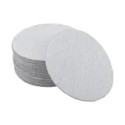 Sandpaper Round Flocking 5.91"x5.91" P60 50 Pcs Gray Hook & Loop Sanding Sheets