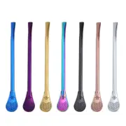 Drinking Straw Stainless Steel Yerba Mate Straw Spoons Reusable Pro Tea Tools