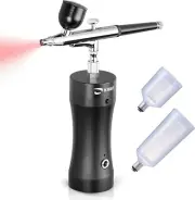 Cordless Airbrush Kit, Rechargeable Handheld Mini Air Compressor Airbrush, Po...