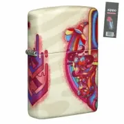 Zippo 49435 Trippy Psychedelic Design 540 Color Pocket Lighter + FLINT PACK