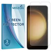 [3 Pack] Samsung Galaxy S23 (6.1") Anti-Glare Matte Screen Protector Film by MEZON – Case Friendly, Shock Absorption (Galaxy S23, Matte)