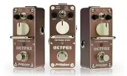 Toms Line AOS-3 Octpus Polyphonic Octave Electric Guitar Effects Pedal Brown