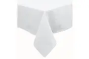 Cotton Blend Table Cloth Bright White by Hoydu