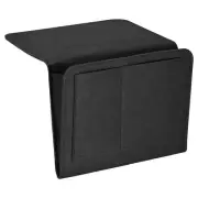11" Felt Bedside Organizer Bed Hanging Caddy 5 Pockets Hanging Bag Black
