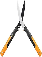 Fiskars PowerGear X Hedge Shear HSX92, Non-stick coating, Steel blades, Length: 63 cm, Black/Orange, 1023631