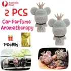 2X Car Air Freshener Clip Vent Fragrance Bear Perfume Aromatherapy Diffuser AU