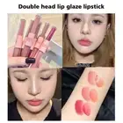 Double Headed Lip Glaze Moisture Light Mirror Lip Gloss Texture Exp Creamy O1G4