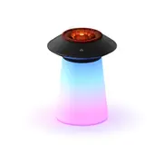 760 ML Creative UFO Volcano Ultrasonic Essential Oil Diffuser Wireless Jellyfish Mist Air Humidifier Colorful Night Light