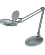 DR LITE Mia Magnifier Desk Lamp, Blue Light Safe, Grey
