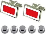 [Select Gifts] Shirt Dress Studs Rass al Khaimah Flag Cufflinks