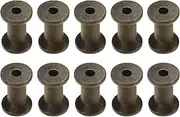 uxcell 25Pcs Wooden Bobbins, 0.79" x 1.18"(WxH) Unfinished Wooden Spools Wire Weaving Bobbins Empty Thread Spools for Crafts DIY Art Embroidery Sewing Thread Twine, Brown