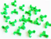 20 GOLIATH INDUSTRIAL ABS 3/8" GREEN REPLACEMENT SOCKET RACK RAIL CLIPS SC38G