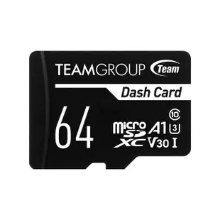 TEAM 十銓科技 32G/64G Dash Micro SDHC/SDXC UHS-I 行車記憶卡