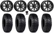 MSA Boxer 15" Wheels Milled 30" Intersect Tires Can-Am Commander Maverick